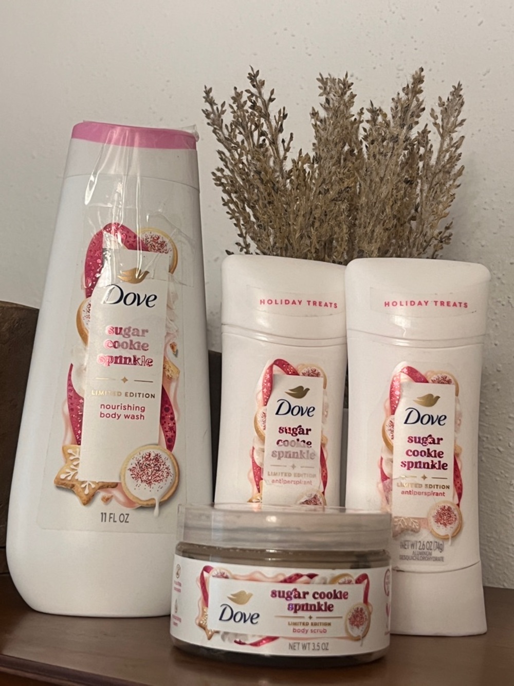 Dove Limited Edition Holiday Treats Sugar Cookie Sprinkle Bundle